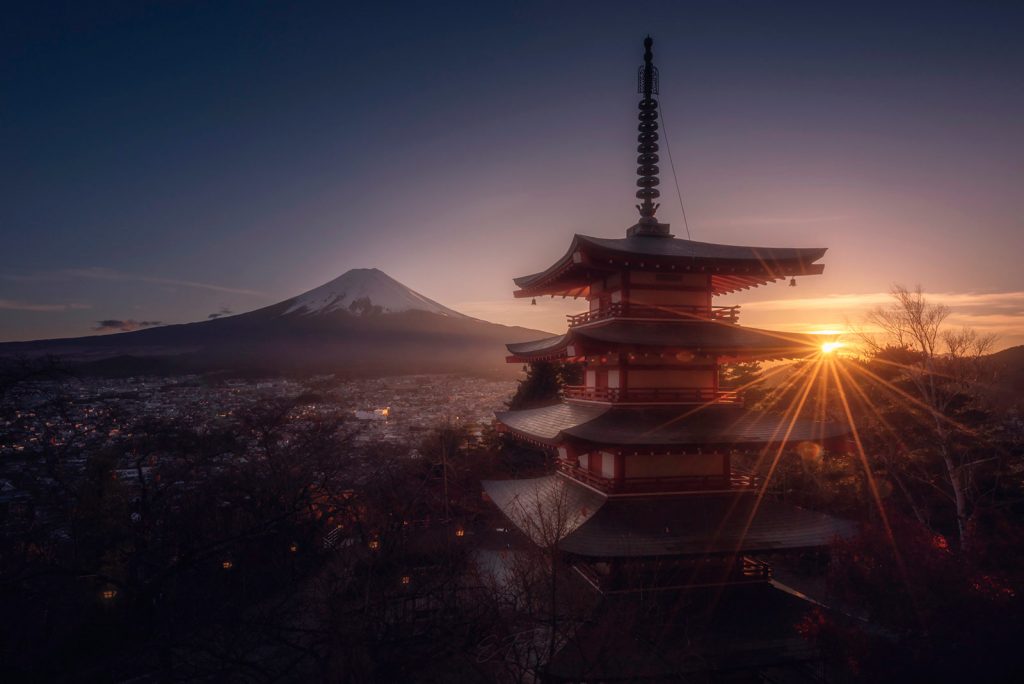Chureito Pagoda with Mount Fuji, Japan